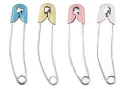 Heavy Duty Diaper Pins - Blue